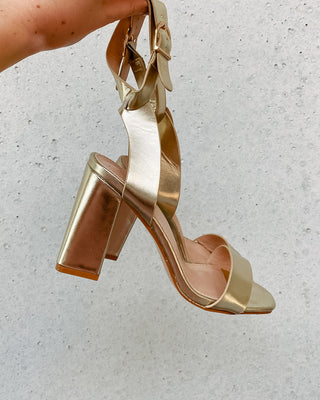 MADDY HEELS - GOLD - By Lenz