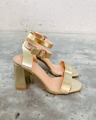 MADDY HEELS - GOLD - By Lenz