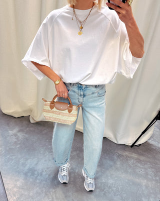 MILO OVERSIZED TEE - WHITE - By Lenz