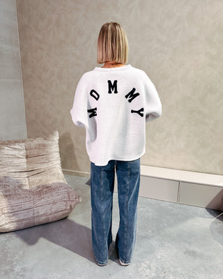 MOMMY SWEATER - GREY/DARK BLUE - By Lenz