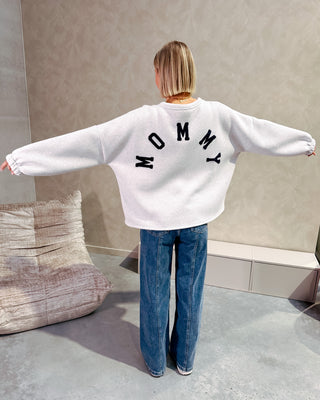 MOMMY SWEATER - GREY/DARK BLUE - By Lenz