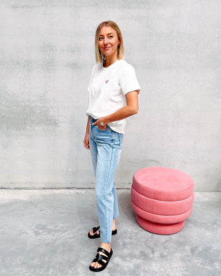 MILO CUT OFF MOM JEANS - By Lenz