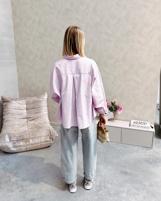 LUMIÈRE STRIPE SHIRT - PINK - By Lenz