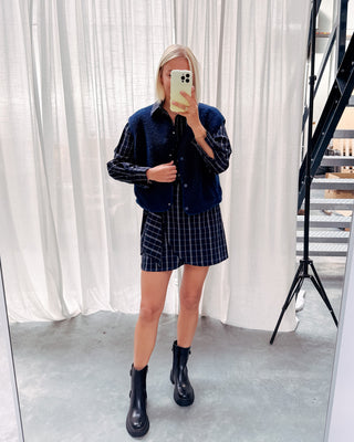 ISA TEDDY GILET - DARK BLUE - By Lenz