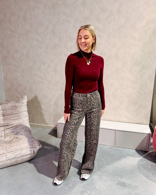 ZARAH LEOPARD JEANS - By Lenz