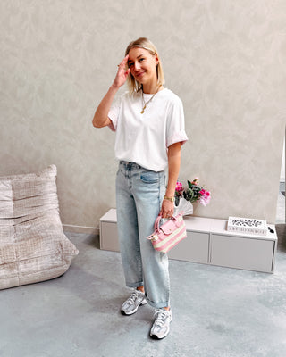ROSÉ DETAIL TEE - By Lenz