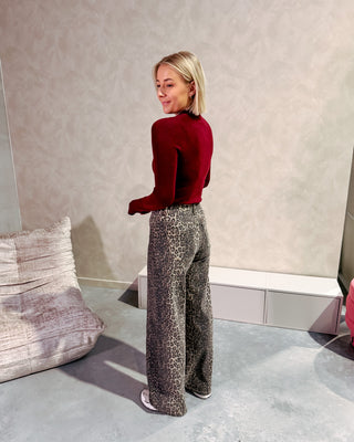 ZARAH LEOPARD JEANS - By Lenz