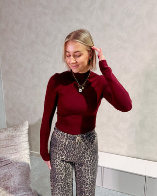 NOA TIMELESS KNIT - BURGUNDY - By Lenz