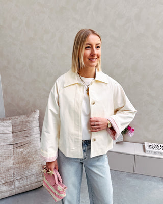 VIVIENNE ECRU JACKET - By Lenz