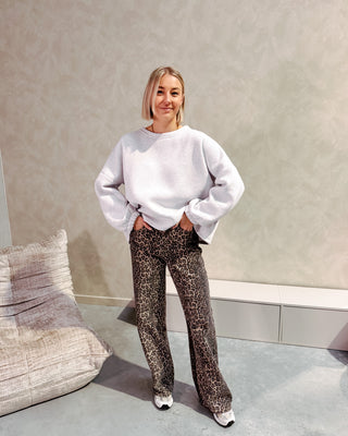 BISOU SWEATER - GREY/DARK BLUE - By Lenz