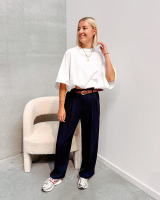 CASUAL CHICK TROUSERS - MARINE BLUE - By Lenz