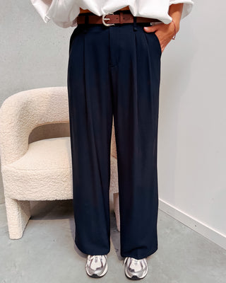 CASUAL CHICK TROUSERS - MARINE BLUE - By Lenz