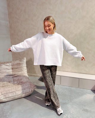 BISOU SWEATER - GREY/DARK BLUE - By Lenz