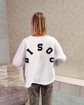 BISOU SWEATER - GREY/DARK BLUE - By Lenz