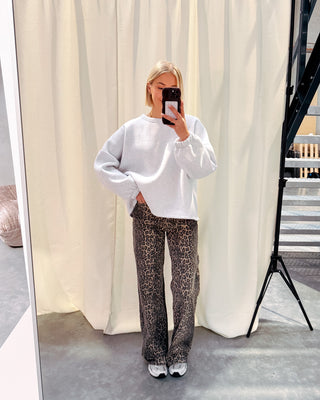 BISOU SWEATER - GREY/DARK BLUE - By Lenz