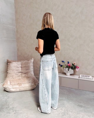 AURA BALLOON FIT JEANS - LIGHT BLUE - By Lenz