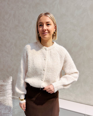 BRIGITTE CARDIGAN - BEIGE - By Lenz