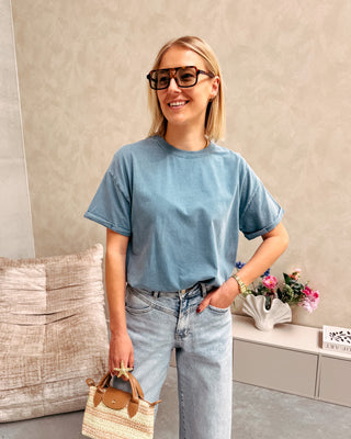 ALBA TEE - BLUE - By Lenz