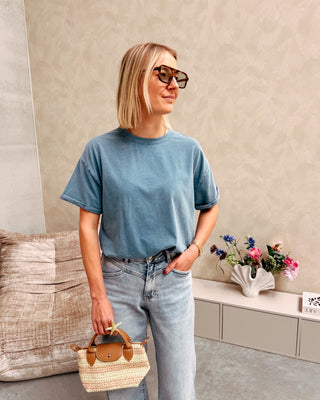 ALBA TEE - BLUE - By Lenz
