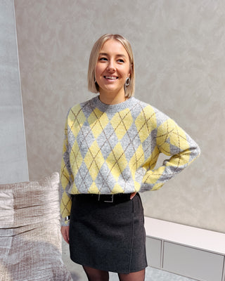 CLUELESS CHECK KNIT - By Lenz