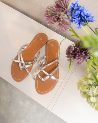 ISOLA SLIPPERS - SILVER - By Lenz