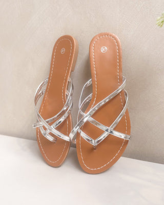 ISOLA SLIPPERS - SILVER - By Lenz
