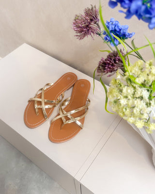 ISOLA SLIPPERS - GOLD - By Lenz