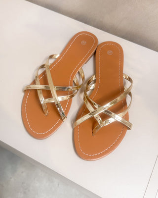 ISOLA SLIPPERS - GOLD - By Lenz