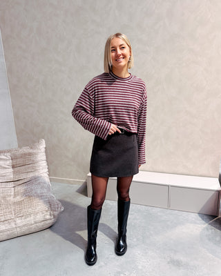 SOHO TWIRL SKIRT - GREY - By Lenz