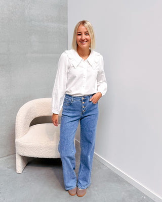 MATHILDA BLOUSE - WHITE - By Lenz