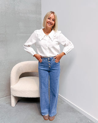 MATHILDA BLOUSE - WHITE - By Lenz