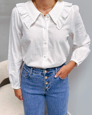 MATHILDA BLOUSE - WHITE - By Lenz