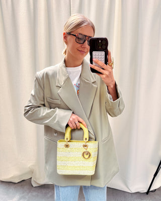 RIVIERA WOVEN BAG - YELLOW - By Lenz