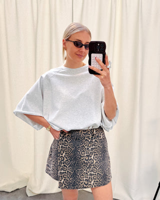 MILO OVERSIZED TEE - GREY - By Lenz