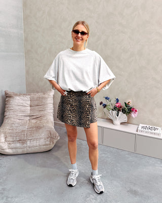 MILO OVERSIZED TEE - GREY - By Lenz