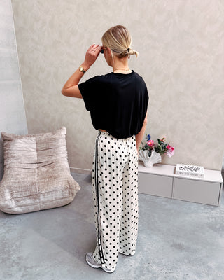 SATIN POLKA DOT PANTS - By Lenz