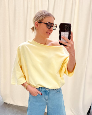 NOÉMIE OFF SHOULDER TOP - YELLOW - By Lenz