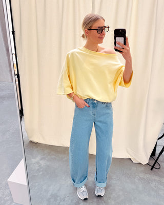 NOÉMIE OFF SHOULDER TOP - YELLOW - By Lenz