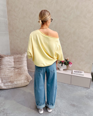 NOÉMIE OFF SHOULDER TOP - YELLOW - By Lenz