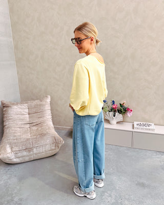 NOÉMIE OFF SHOULDER TOP - YELLOW - By Lenz