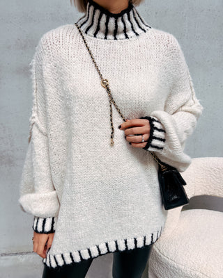 AXELLE OVERSIZED KNIT - WHITE - By Lenz