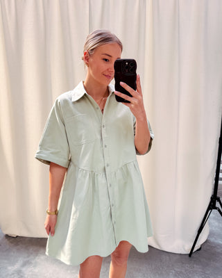 POPPY DRESS - MINT - By Lenz