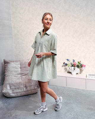 POPPY DRESS - MINT - By Lenz