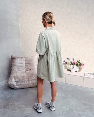 POPPY DRESS - MINT - By Lenz