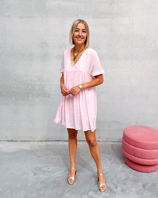 YENTL PINK SHORT DRESS