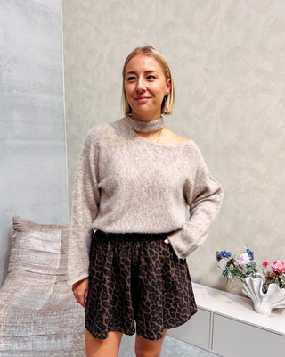 TRUDY KNITTED LONGSLEEVE - BEIGE