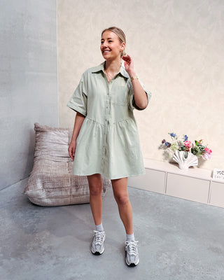 POPPY DRESS - MINT - By Lenz