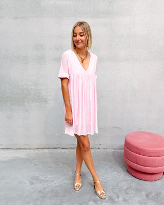 YENTL PINK SHORT DRESS