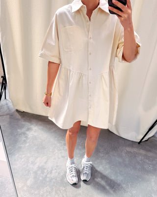 POPPY DRESS - CREAM - By Lenz