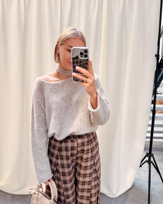 TRUDY KNITTED LONGSLEEVE - BEIGE